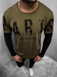 Férfi hosszú ujjú póló Zöld OZONEE O/1292Z 