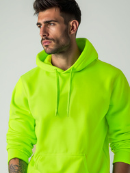 Férfi kapucnis pulóver Zöld neon OZONEE JS/2009Z