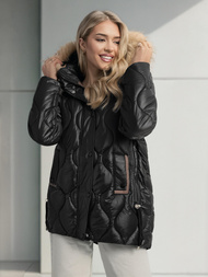 Női téli kabát fekete OZONEE O/5M3226/392Z