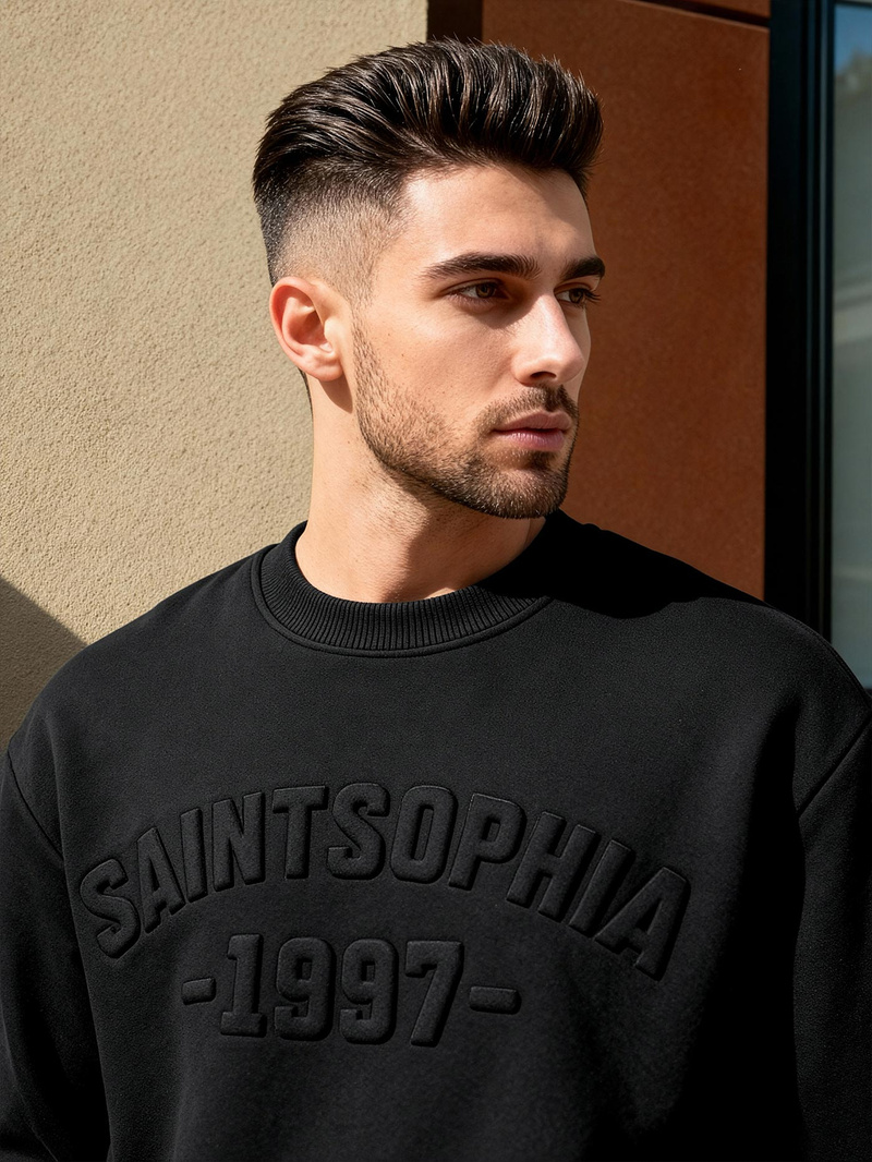 Férfi Melegítő Felső Fekete OZONEE JS/8B1953/3