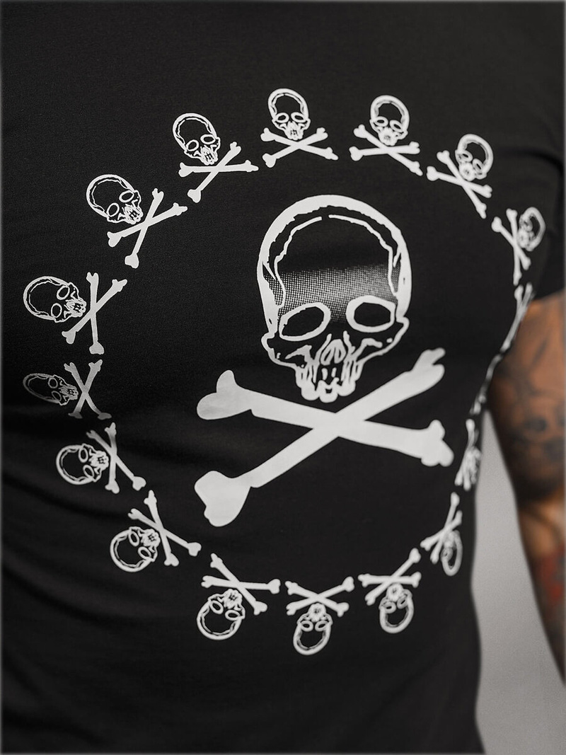 Férfi Póló Fekete OZONEE NB/MT3068