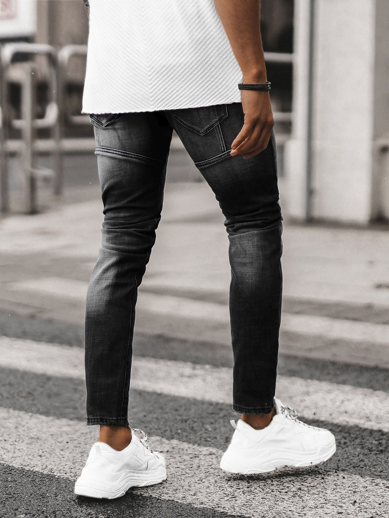 Férfi farmer nadrág fekete OZONEE NB/MP0047NZ