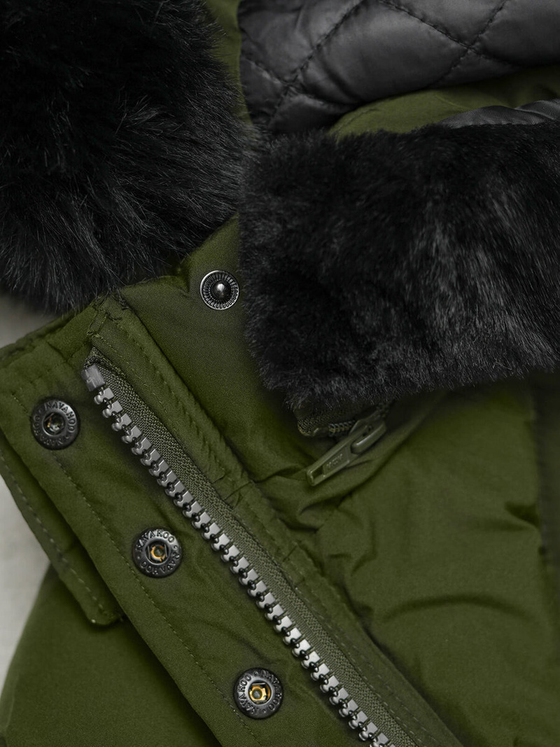 Női téli kabát khaki OZONEE O/W377