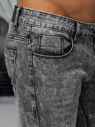 Férfi farmer nadrág fekete OZONEE NB/MP0069NZ