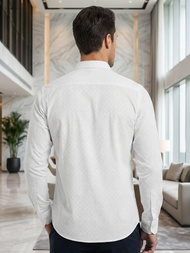 Férfi Ing Fehér OZONEE V/V185Z