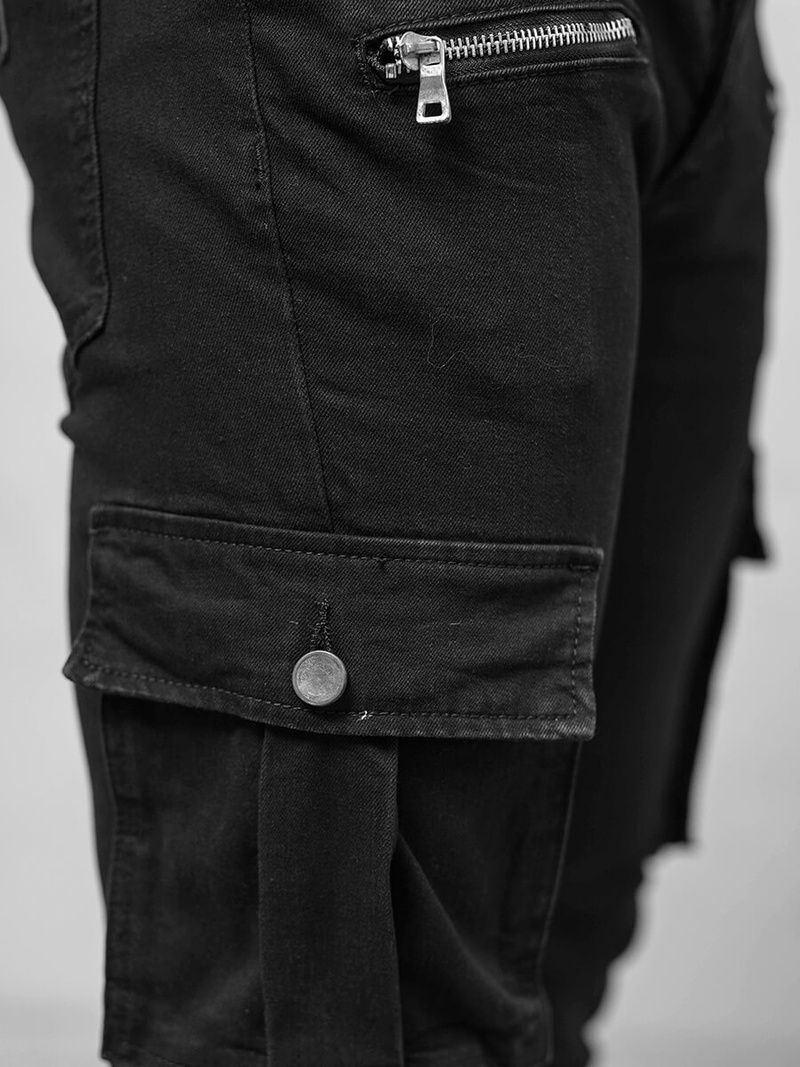 Férfi farmer nadrág fekete OZONEE NB/MP0123N