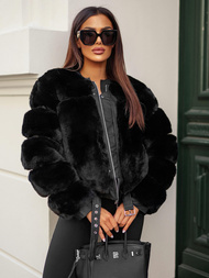 Női téli kabát fekete OZONEE JS/11Z8080Z