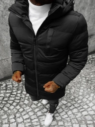 Férfi Steppelt Kabát Fekete OZONEE JS/M2203