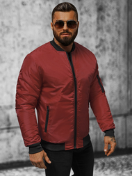 Férfi bomber dzseki bordó OZONEE JS/AK95Z