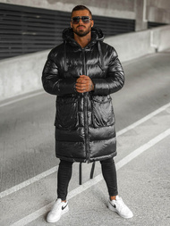 Férfi téli kabát fekete OZONEE O/M3205Z