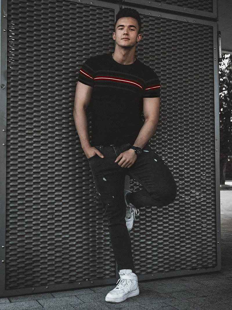 Férfi farmernadrág Grafit OZONEE DP/589/R3