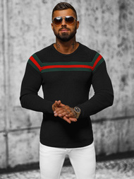 Férfi Pulóver Fekete OZONEE L/2457Z