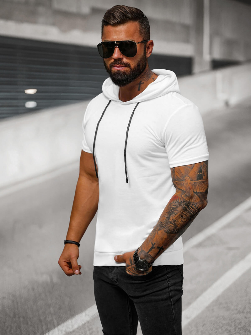 Férfi Póló Fehér OZONEE JS/8T955/1