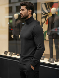 Férfi Pulóver Grafit OZONEE V/V24504