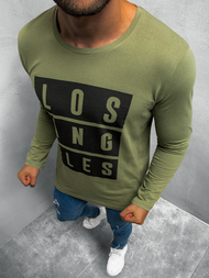 Férfi hosszú ujjú póló Zöld OZONEE O/1215