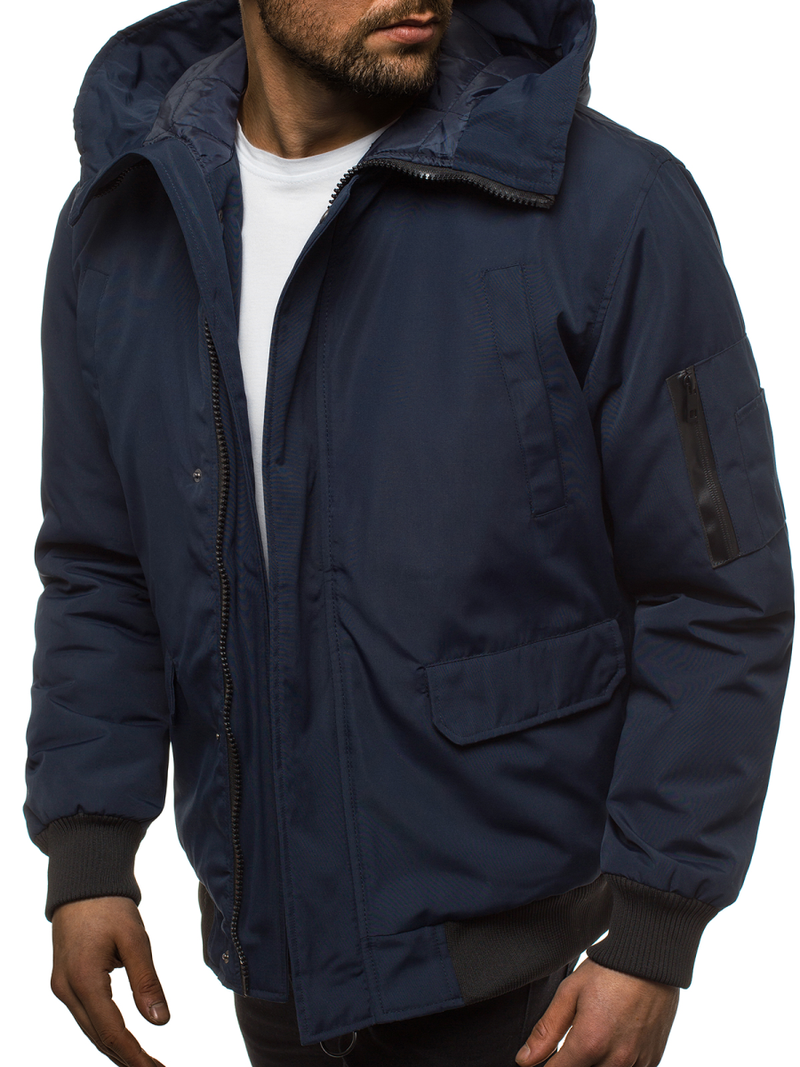 Férfi téli kabát gránát OZONEE JS/2019005