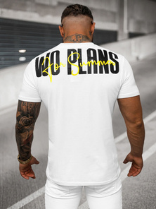 Férfi Póló Fehér OZONEE O/T1277/1