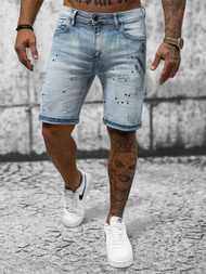 Férfi rövidnadrág világos-kék OZONEE NB/MP0262BC