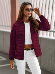 Női kabát bordó OZONEE JS/16M9103/01Z