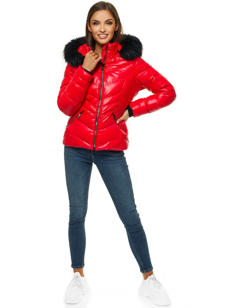 Női dzseki Piros OZONEE JS/M23068/2