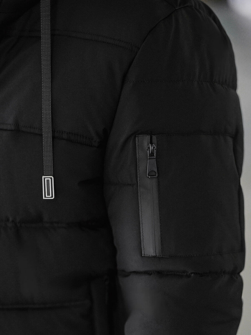 Férfi kabát fekete OZONEE JS/31M5003Z