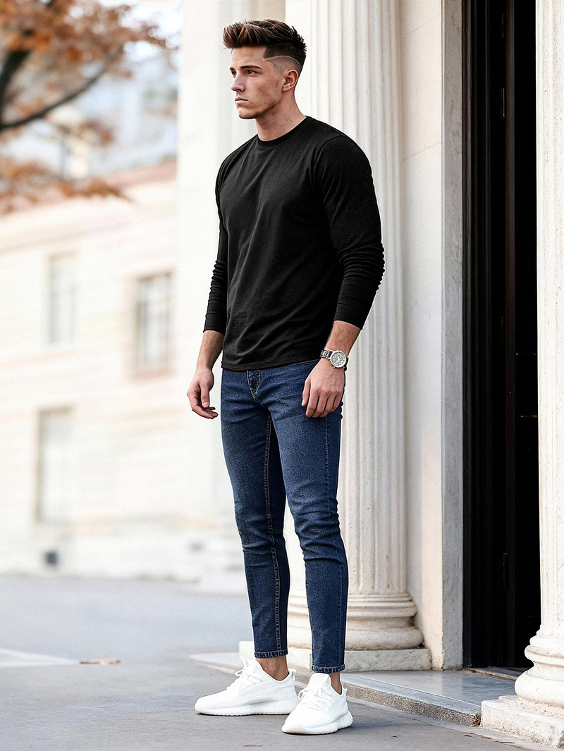 Férfi farmer nadrág sötét-kék OZONEE O/JK2951Z