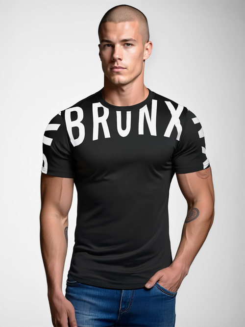 Férfi Póló Fekete OZONEE O/8T1265/3Z