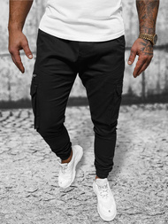 Férfi nadrág jogger fekete OZONEE O/G3043
