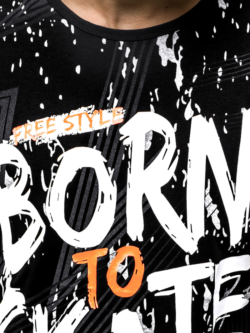 Férfi póló Fekete OZONEE JS/KS1989Z