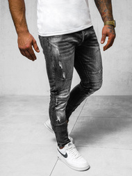 Férfi farmer nadrág Fekete OZONEE NB/MP007NZ