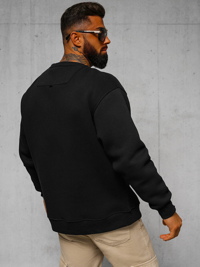 Pulóver fekete OZONEE O/SWE23055