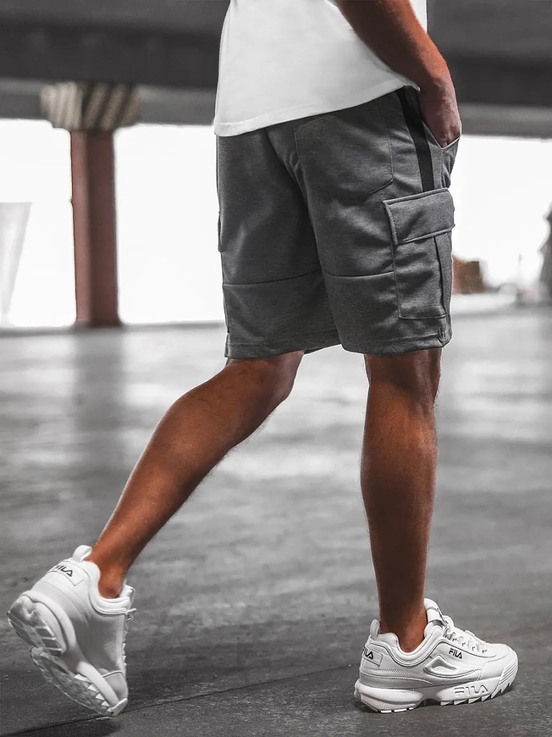 Férfi Rövidnadrág Grafit OZONEE O/WW20016/3