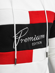 Férfi pulóver fehér OZONEE O/B7524Z