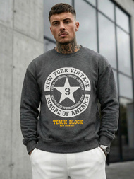 Férfi Melegítő Felső Grafit OZONEE JS/8B1768/5