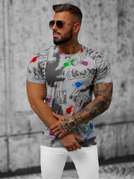 Férfi Póló Szürke OZONEE JS/8T967