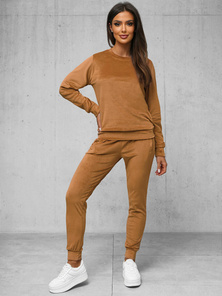 Női Melegítő Szett Velúr Camel OZONEE O/8C1173/157Z