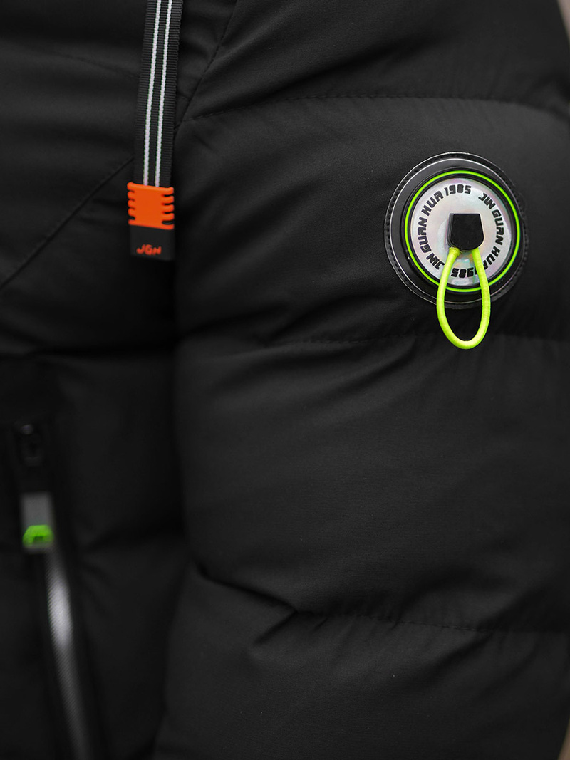 Férfi téli parka kabát fekete OZONEE JS/22M61/392