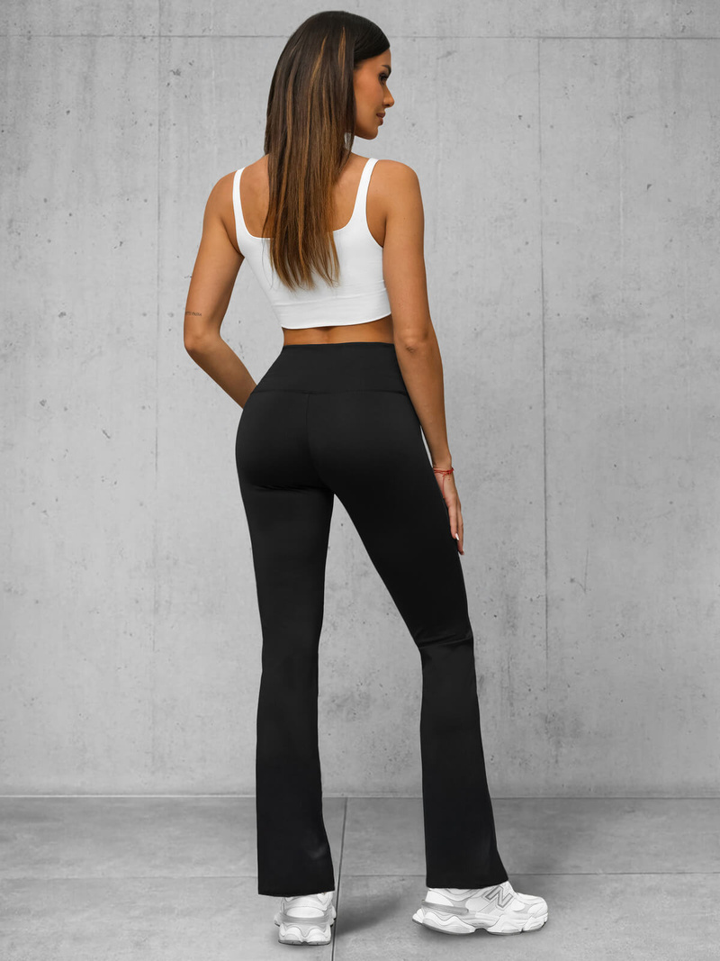 Női leggings széles lábakkal fekete OZONEE JS/XY23008L
