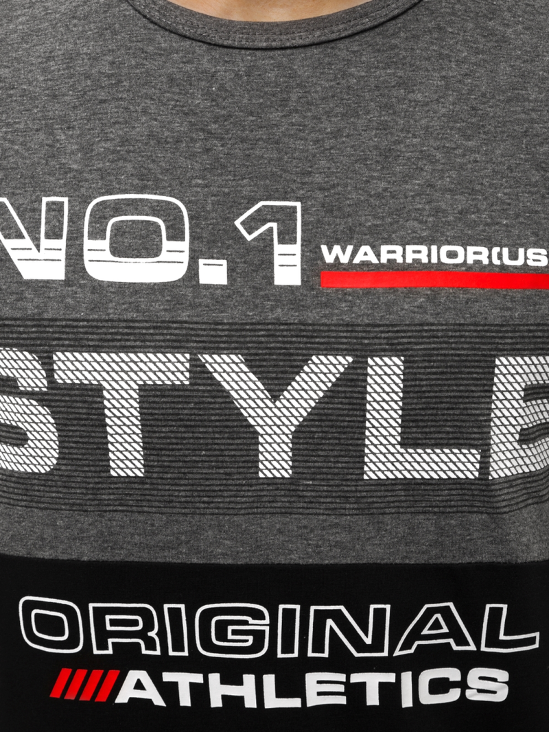 Férfi póló Grafit-Fekete OZONEE JS/SS10900