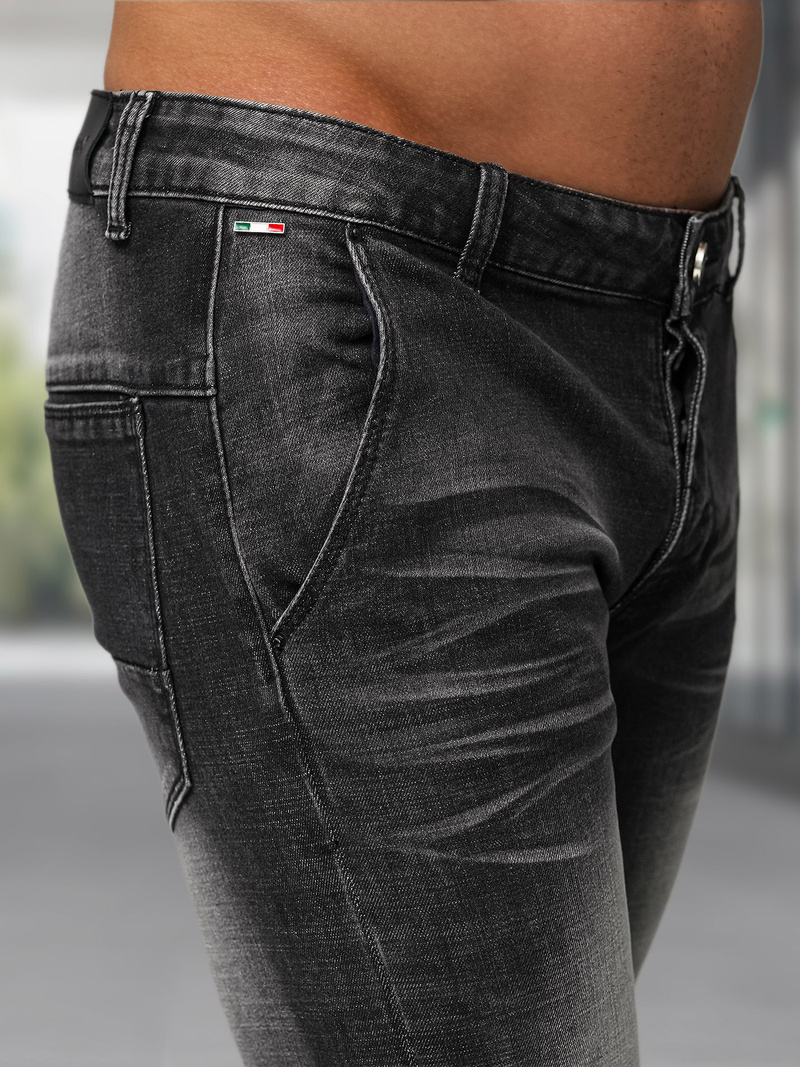 Férfi farmer nadrág fekete OZONEE NB/MP0091N