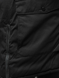 Férfi téli parka kabát fekete OZONEE JS/5M3123/392