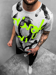 Férfi póló Szürke OZONEE JS/KS1985Z