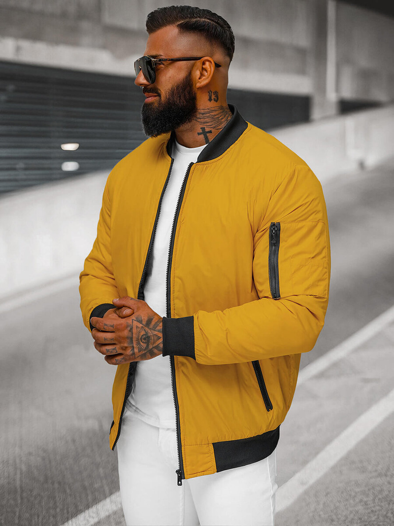 Férfi bomber dzseki camel OZONEE JS/AK95Z