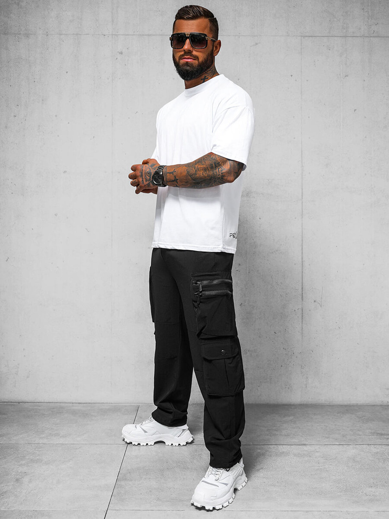 Férfi Nadrág Fekete OZONEE O/PS5527