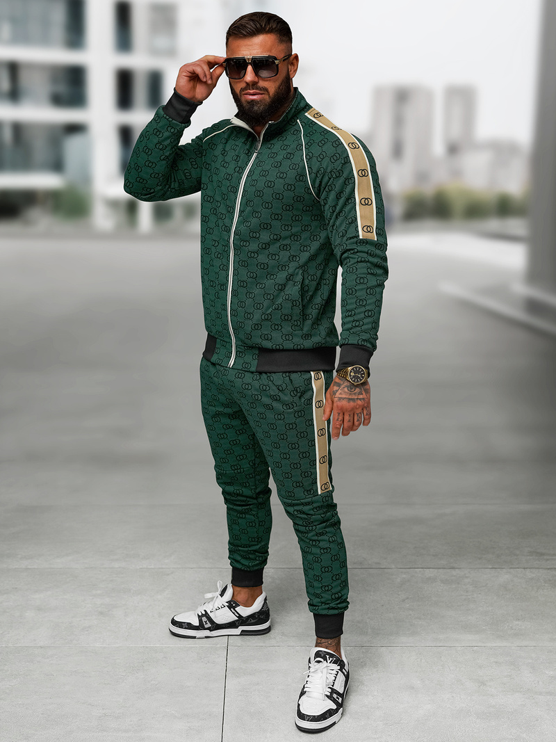 Férfi melegítő együttes zöld OZONEE O/FF5110AB