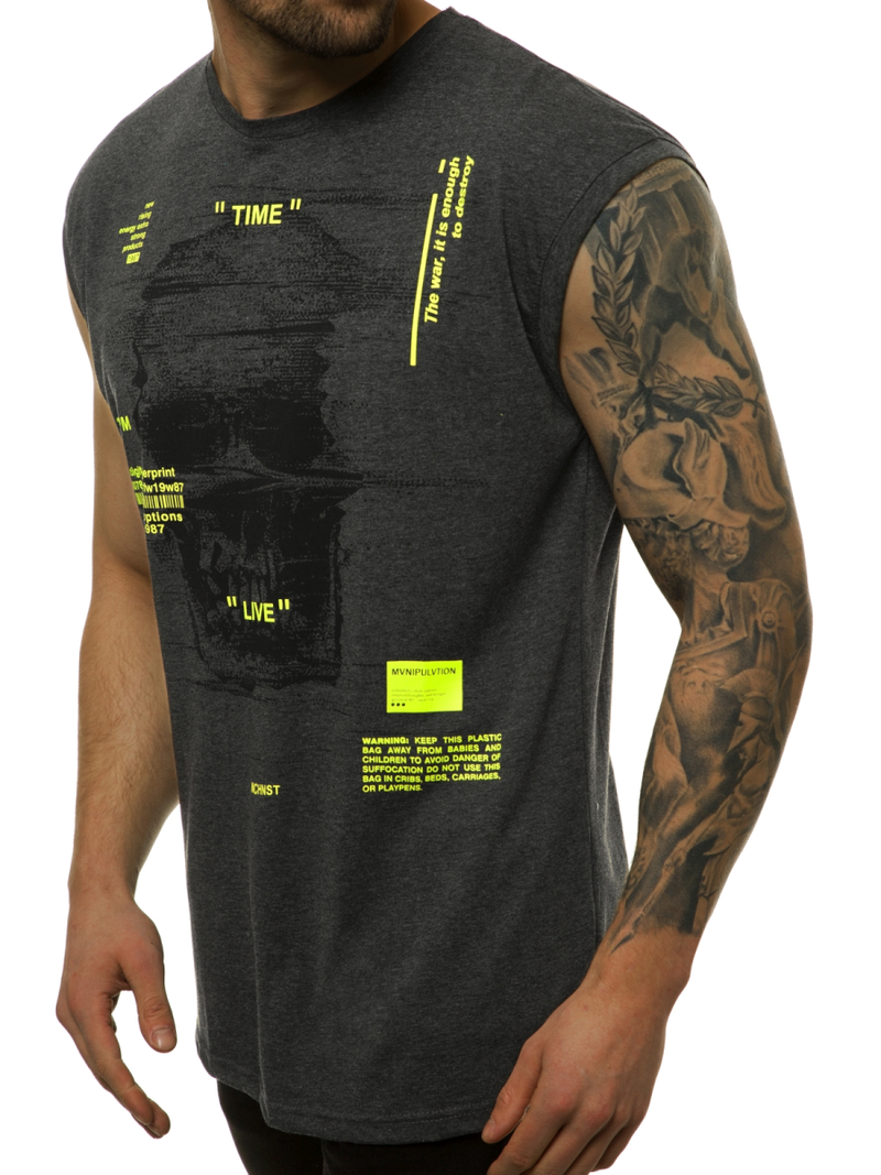 Férfi atléta grafit-sárga OZONEE MACH/M1212