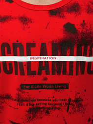 Férfi trikó Piros OZONEE JS/SS11053Z