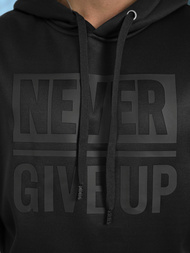 Férfi kapucnis felső fekete OZONEE JS/8B1983/3