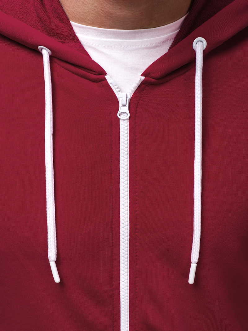 Férfi blúz Bordó OZONEE A/1009Z