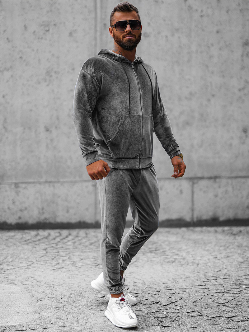 Férfi Melegítő Együttes Szürke OZONEE O/D8160/9157